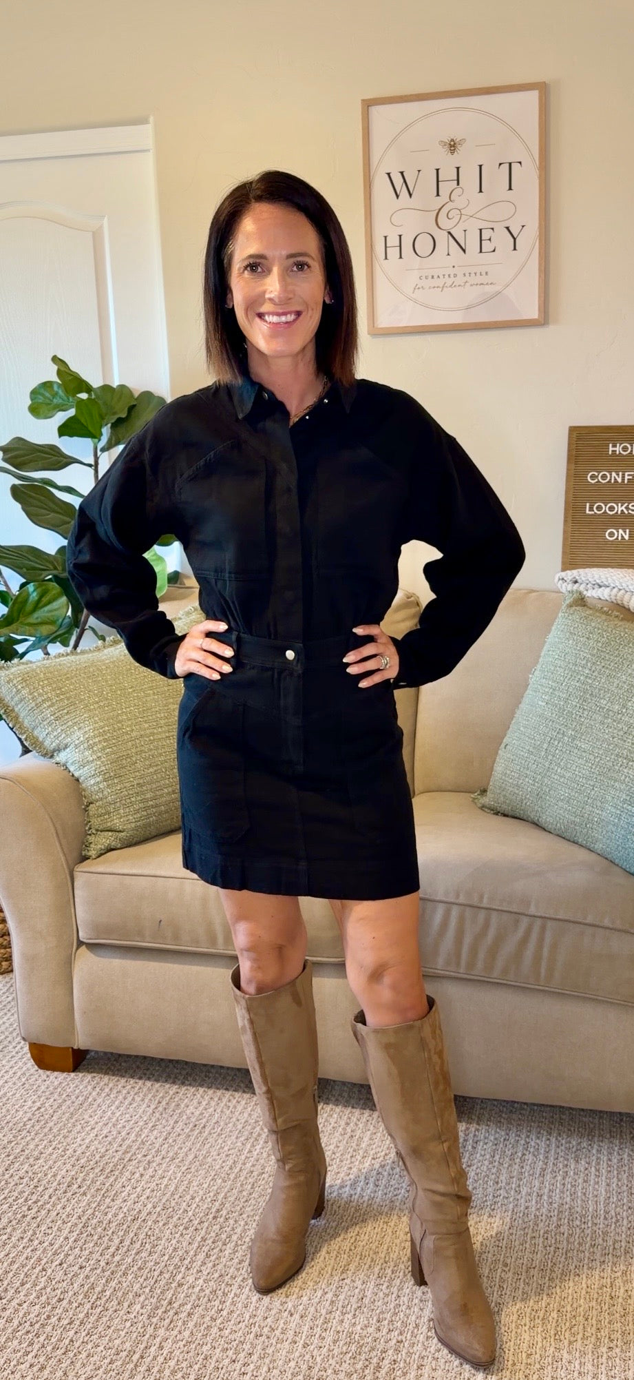The Rowdy Riley Twill Dress