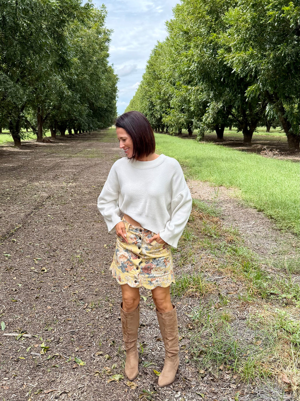 Daisy Me Rollin' Denim Mini Skirt