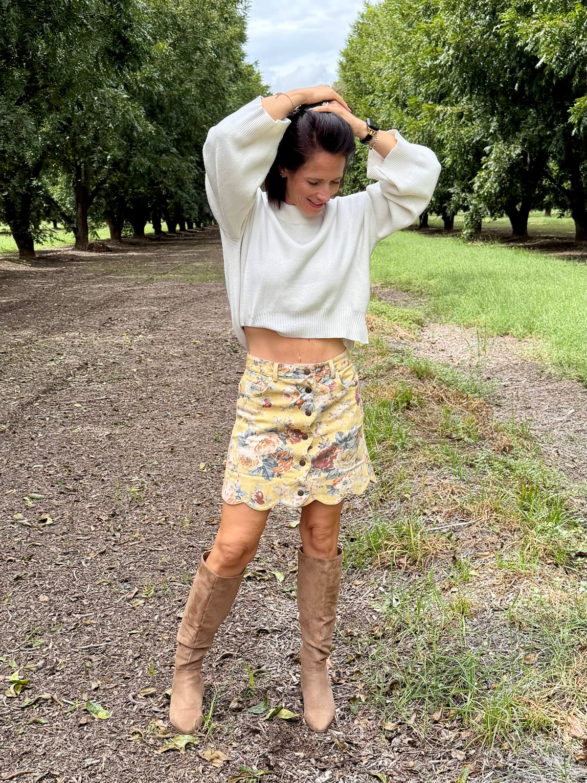 Daisy Me Rollin' Denim Mini Skirt
