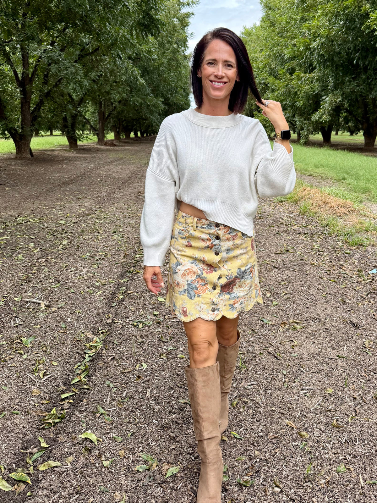 Daisy Me Rollin' Denim Mini Skirt