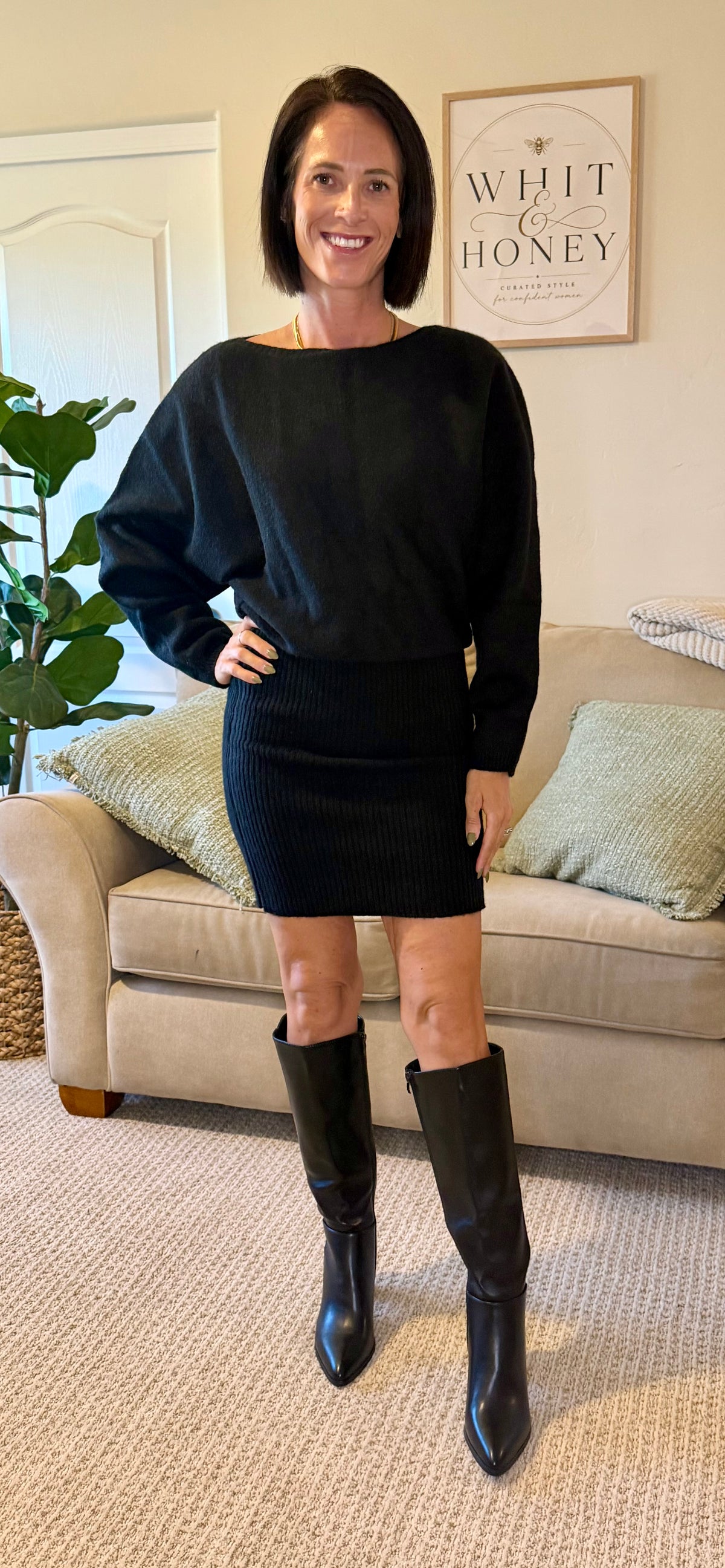 OMG Becky Sweater Mini Dress