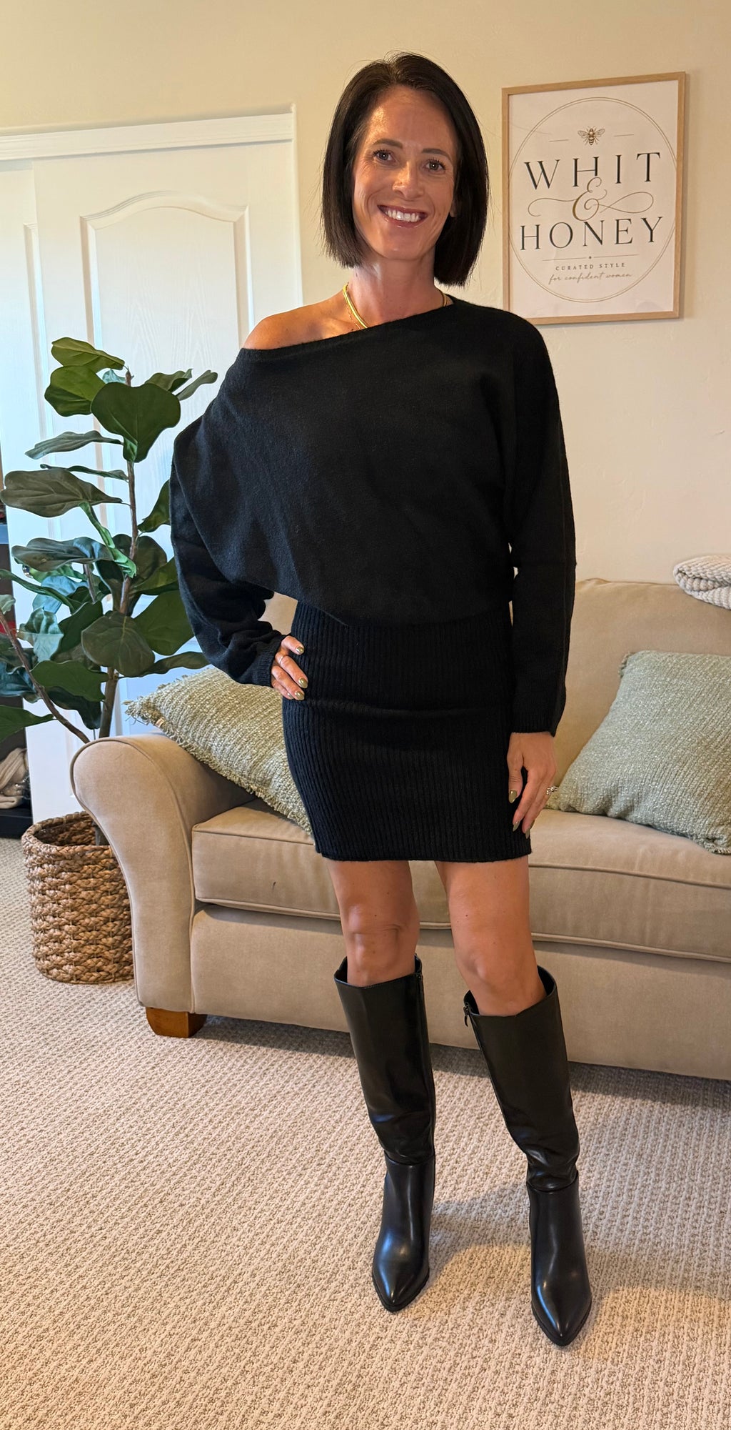OMG Becky Sweater Mini Dress