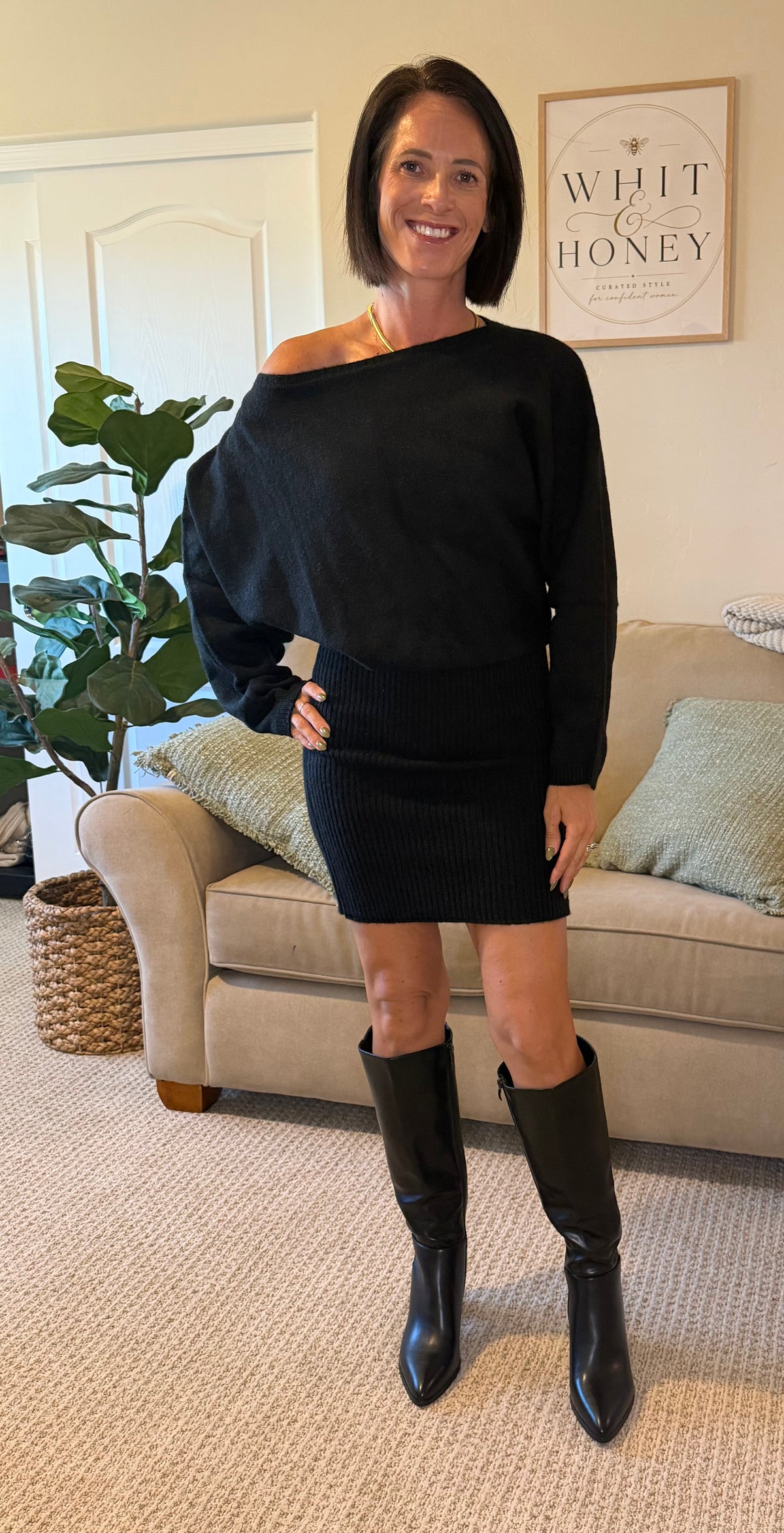 OMG Becky Sweater Mini Dress