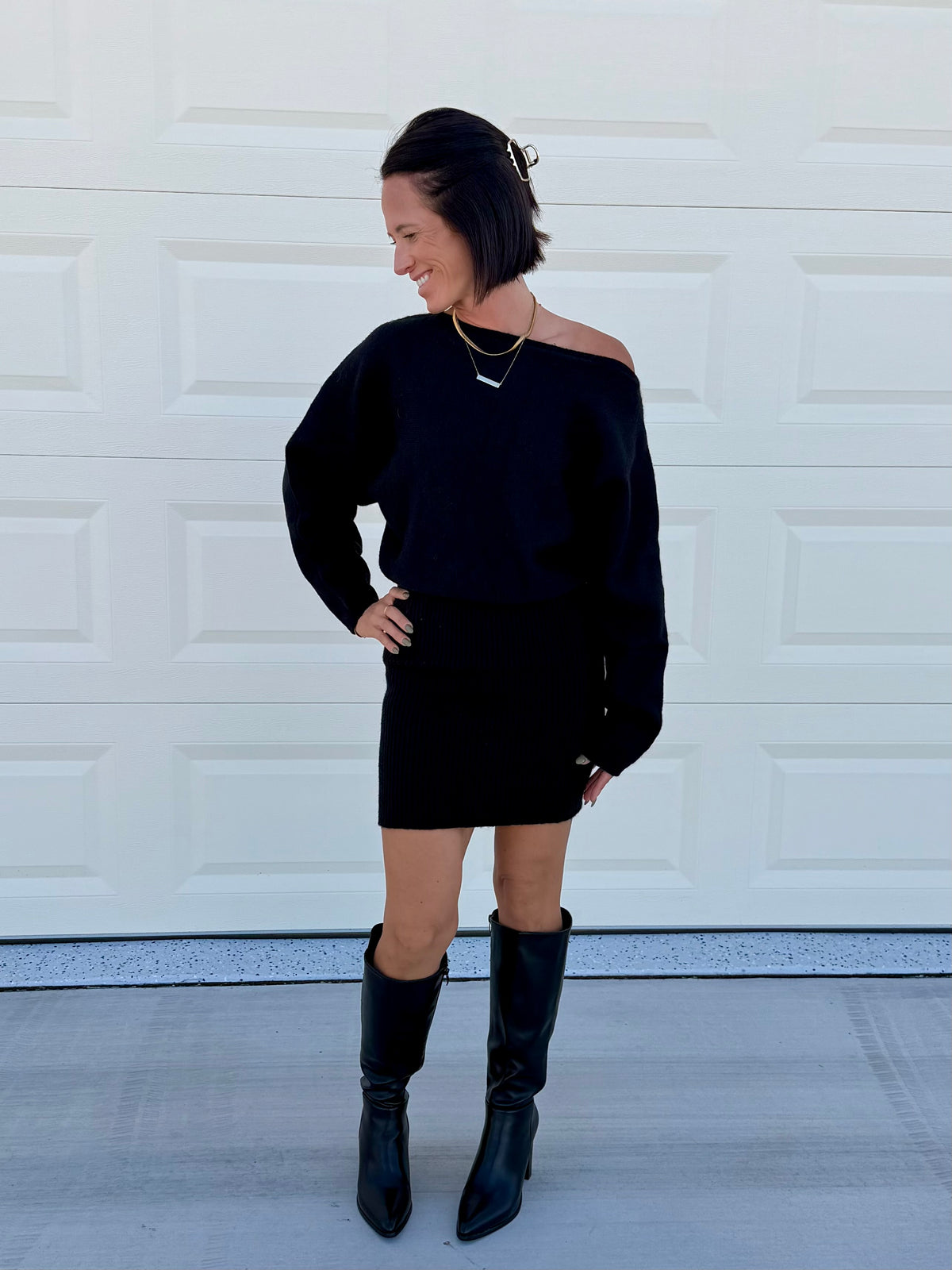 OMG Becky Sweater Mini Dress
