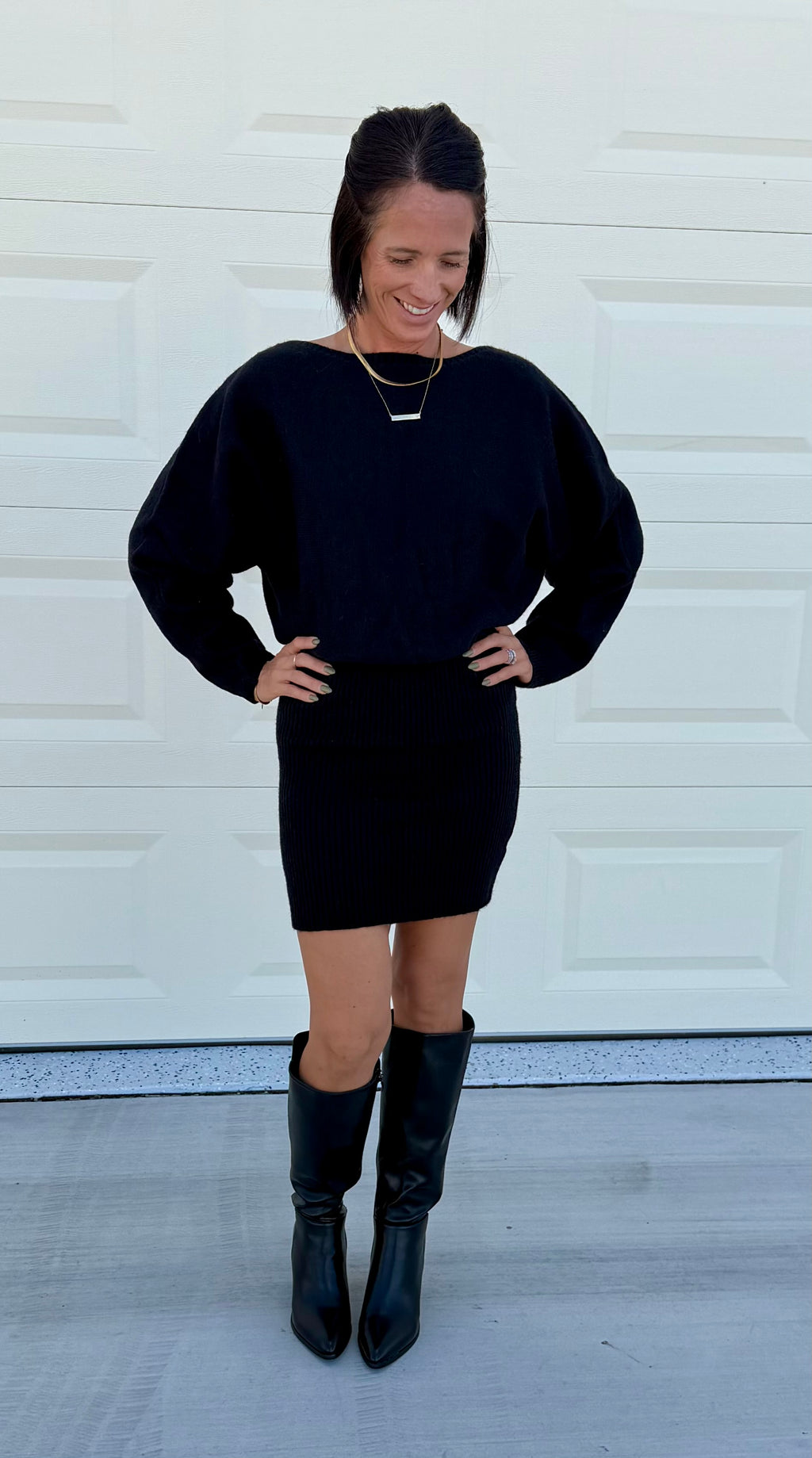 OMG Becky Sweater Mini Dress