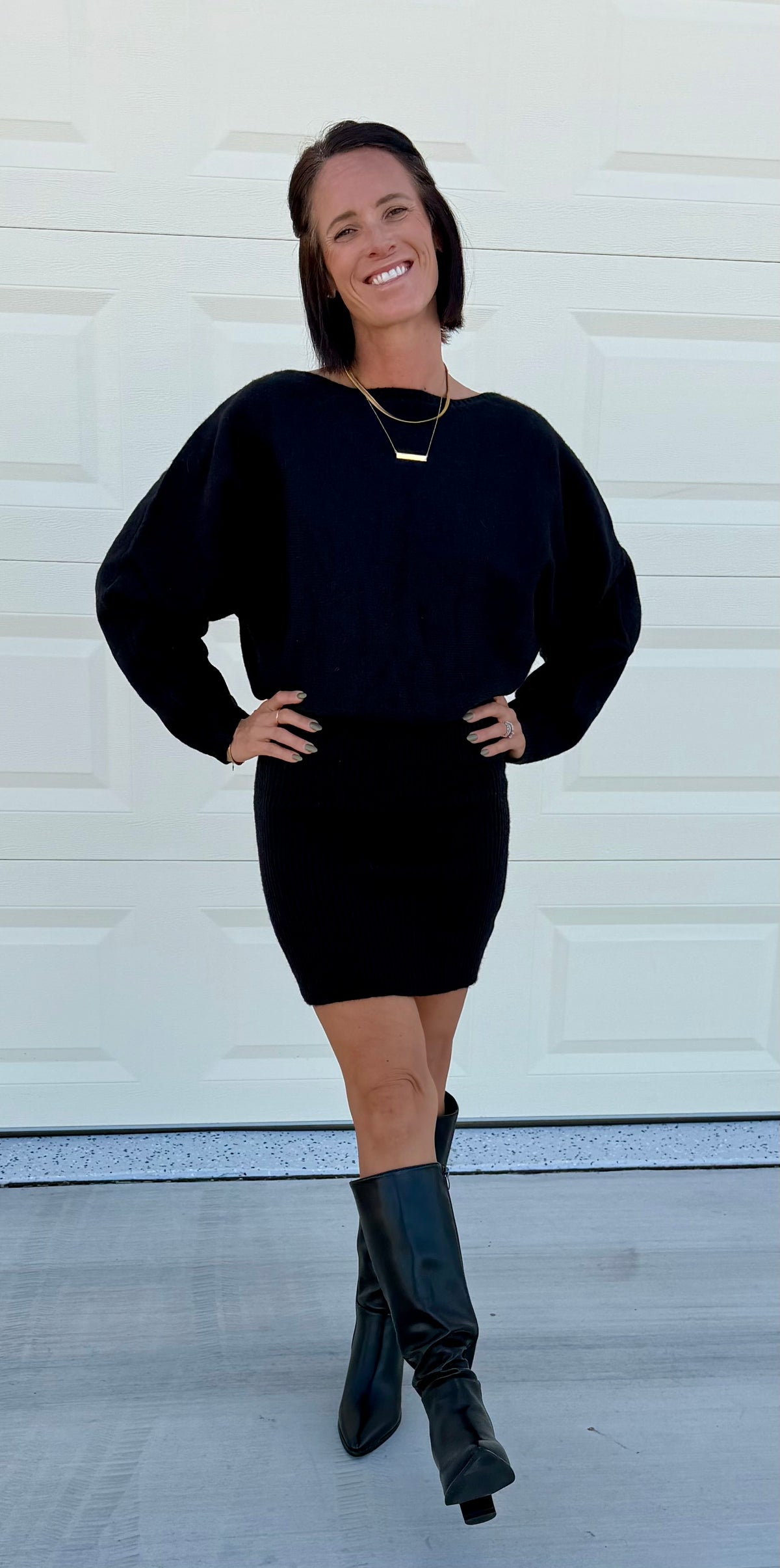 OMG Becky Sweater Mini Dress
