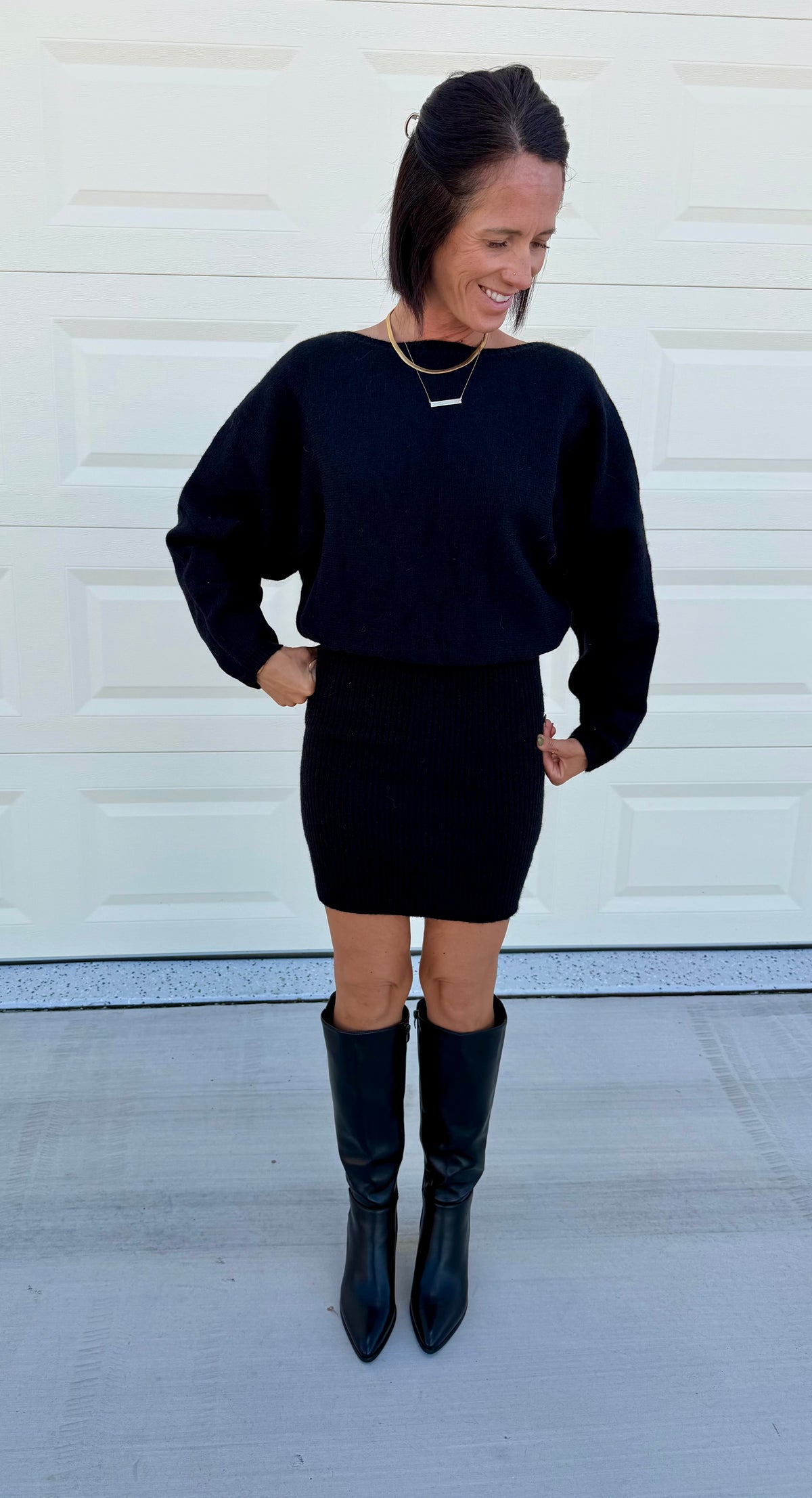 OMG Becky Sweater Mini Dress